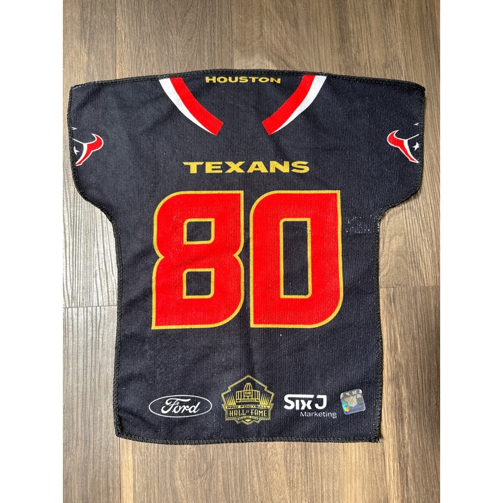 NFL Houston Texans Rally Towel Andre Johnson 80 Black Jersey Shaped Fan Gear